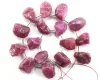 Super Fine Quality 16 Pieces Ruby Gemstone Uneven Shape Rough
