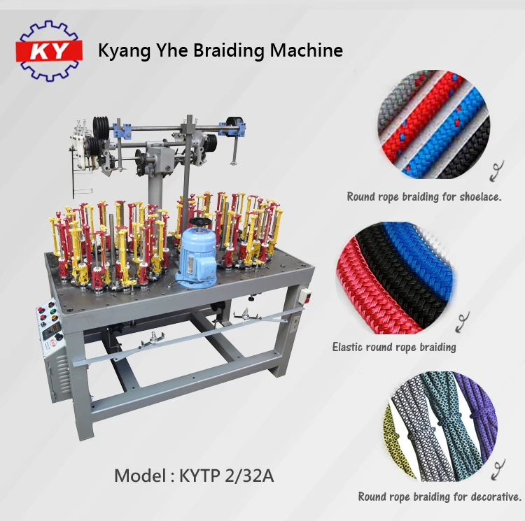 Kyang Yhe high speed braiding elastic rope making machine for sale