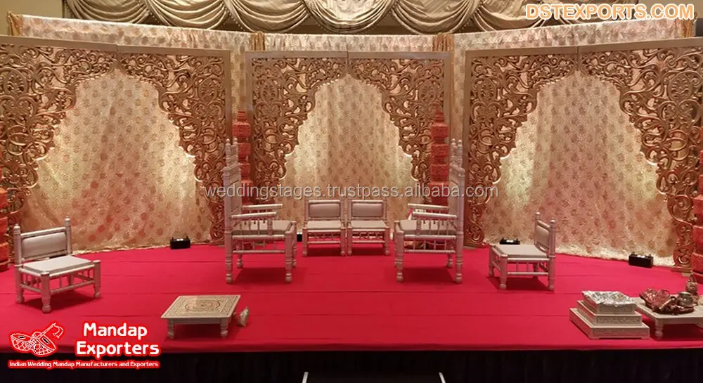 Top Calgary Wedding Stage Decor Frames Traditional Wedding Fiber Golden  Photo Frames Wedding Background Golden Arch Fiber Frame - Buy Wedding Stage  Frame,Asian Wedding Stage Back Frame,Popular Wedding Party C Panels Product