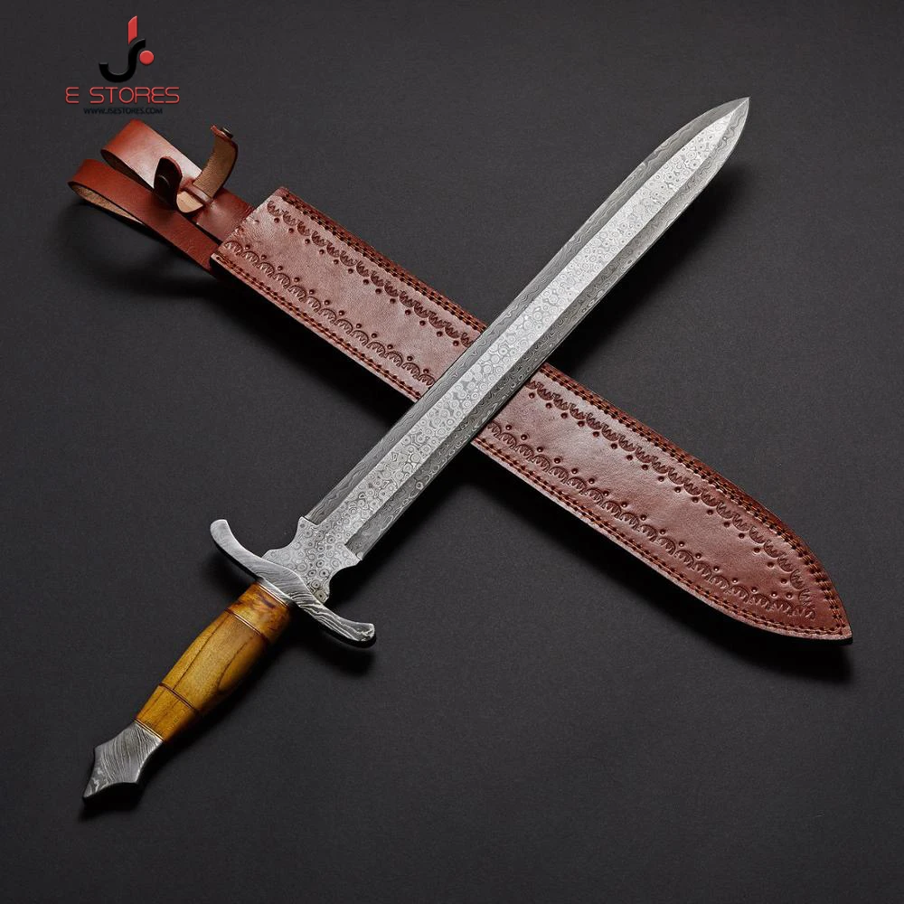 Damascus Handmade Steel Sword Custom Beautiful Wazirabad Sword With   Ued6c2af96c3e48b580cb404c6f902a013 