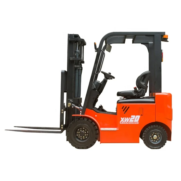 Duplex Mast 3M Lifting Height Solid Tire Small Electric Fork Lift Truck 2  Ton Forklift