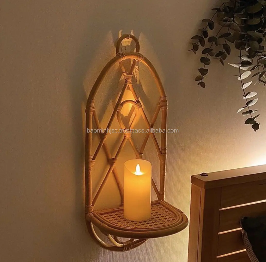 Natural Rattan Arc Wall Shelf Handmade In Vietnam Buy Wall Shelf,Wall