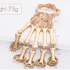 Wholesale Hotsale Halloween bone gold finger ring bracelet