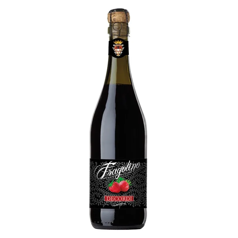 fragolino - italian sweet sparkling wine with strawberry flavour