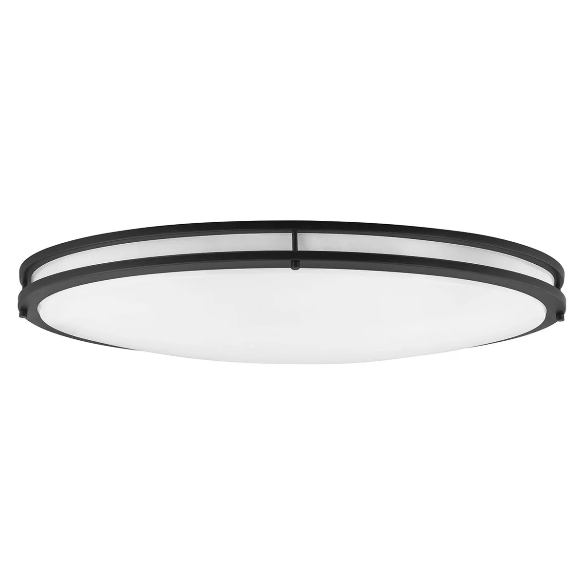 40 Watt, Sunlite LED 32-Inch Oval Flush Mount Ceiling Light Fixture, 40K - Cool White, Dimmable, 3200 Lumens,  Black