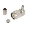 TNC male connector crimp type right angle