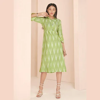 ikat print kurtis