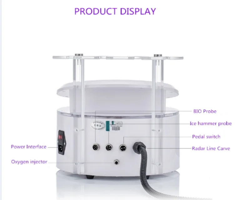 2020 new 4 in1 Radar Line Carve wrinkle removal machine  face lifting  anti aging  Vmax  oxygen jet beauty machine
