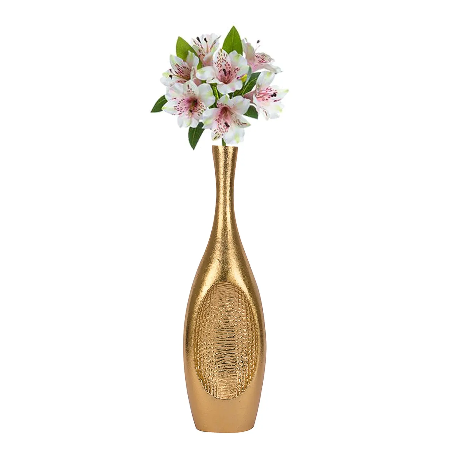 Metal Fancy Flower Vase Superior Quality Handmade Designer Luxury Flower Pot Classic Designer