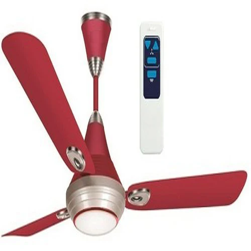 Best Quality Ceiling Fan | REVE Ceiling Fan Ceiling Fan With LED Light, Wine Red, Golden,With Remote, Warranty: 2 Years