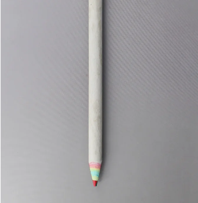 Rainbow colour 7 inches newspaper pencil for kids