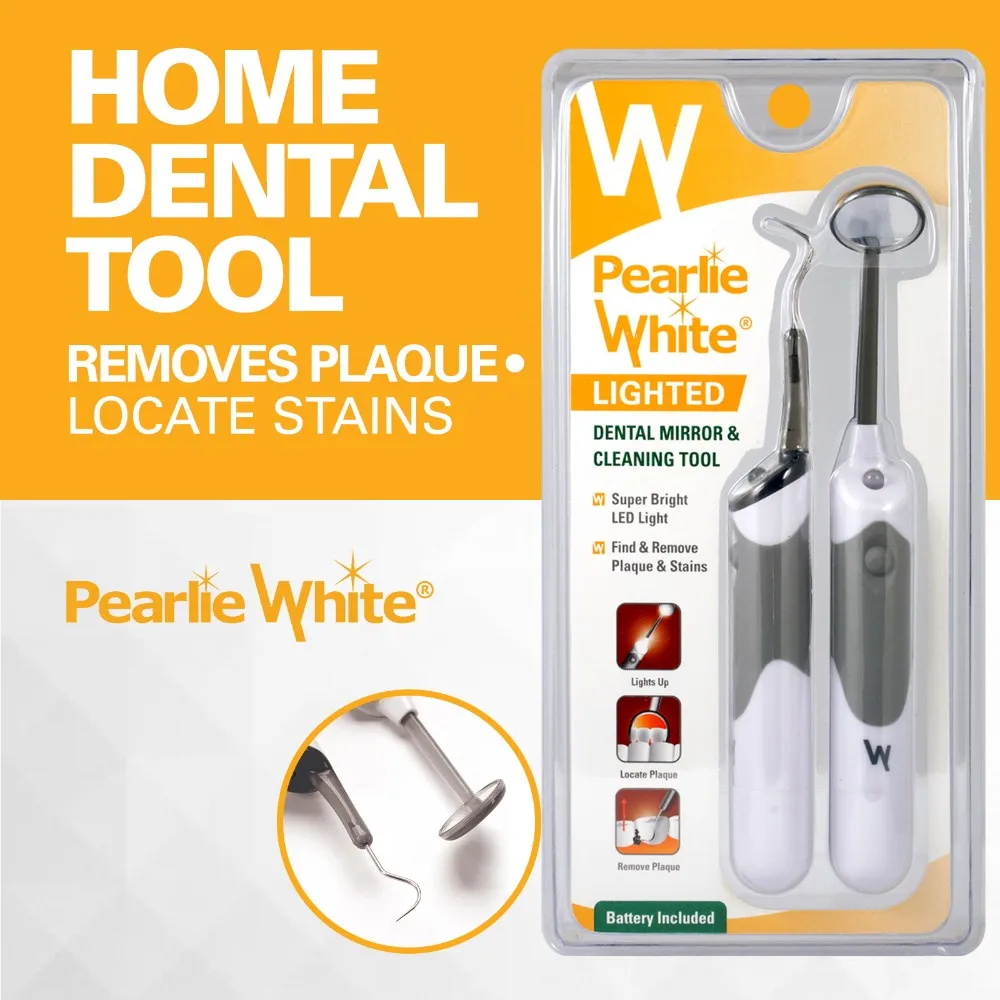 Pearlie White Lighted Dental Mirror & Cleaning Tool - Buy ...