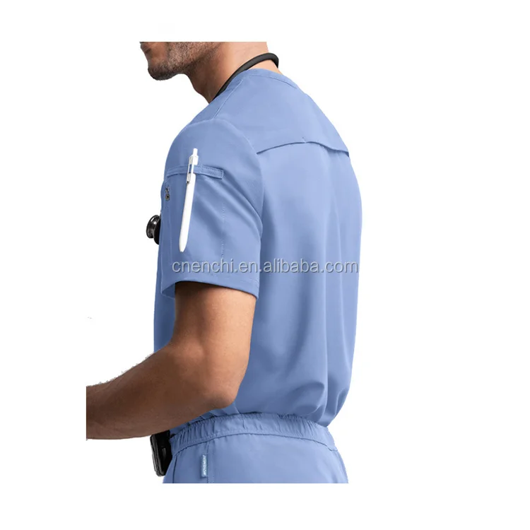 Source Enchi clothing factory OEM Women's and Men's Stylish Medical Scrubs  Male uniform scrubs on m.