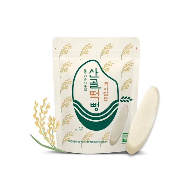 
Korean Baby Organic Snacks)_EcoMom Mountain Village Baby Food_Sangol Rice Snack-Rice 