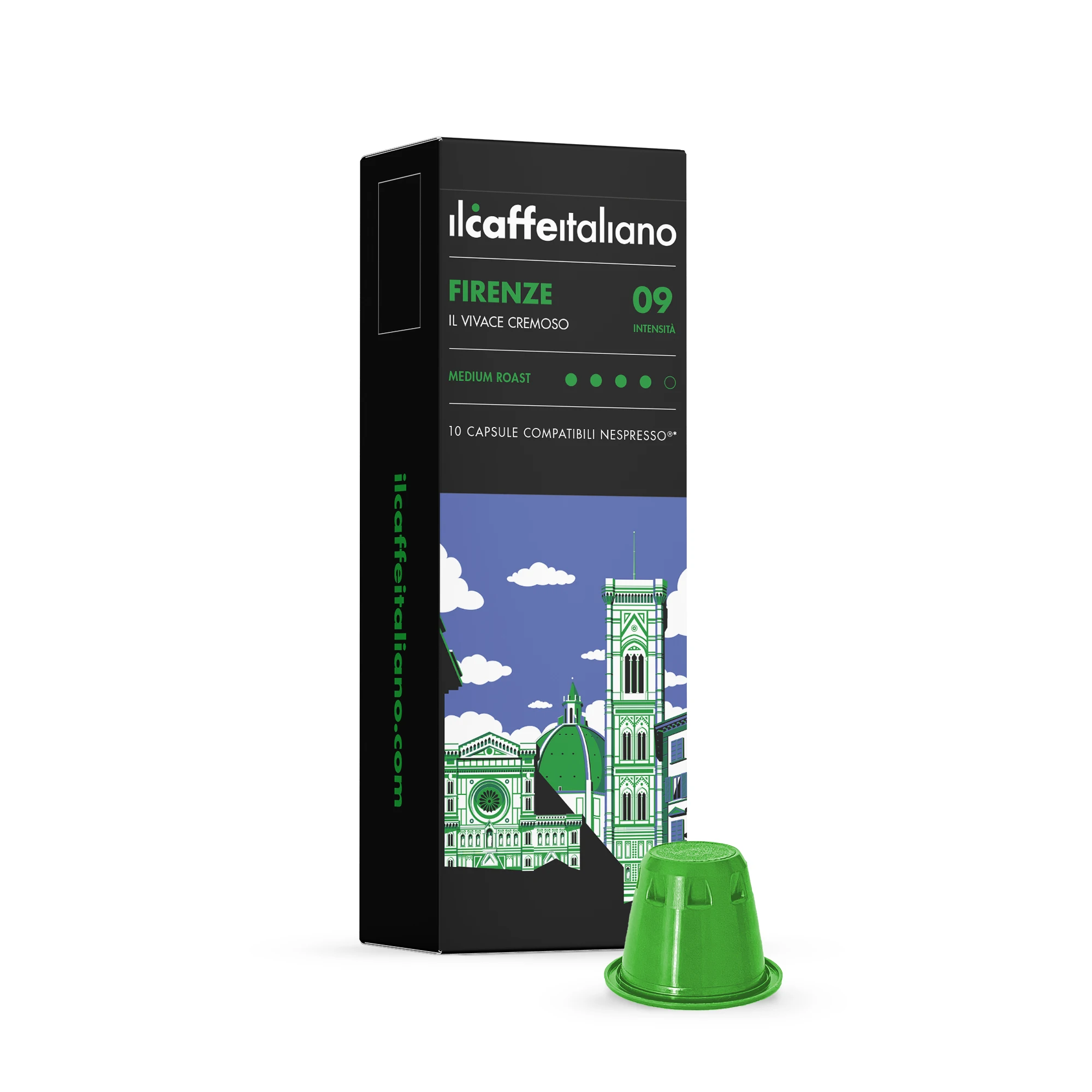 
100 capsules - Nespresso (R)* - Firenze - Compatible Coffee Capsule 