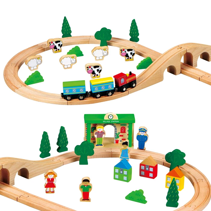 girls wooden train set