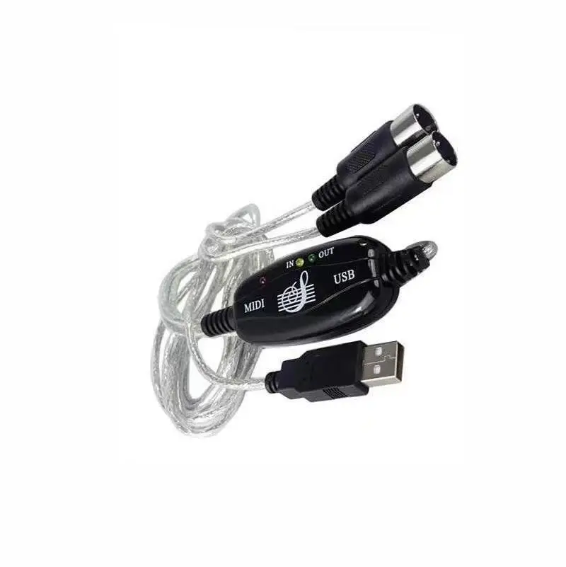 2m Usb Midi Cable To Usb 2 In 1 Pc To Synthesizer For Music Studio ...