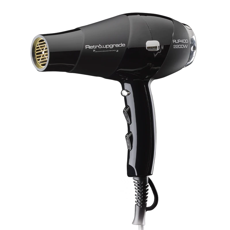 GAMMAPIU' Secador L'Italiano Negro Gamma PIU, Estándar : Amazon.es: Belleza