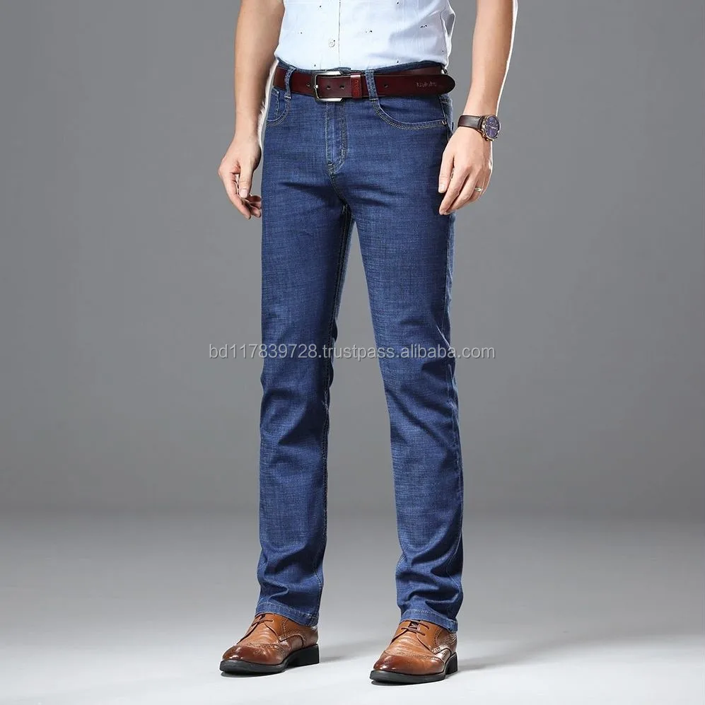 big mens jeans with elastic waist