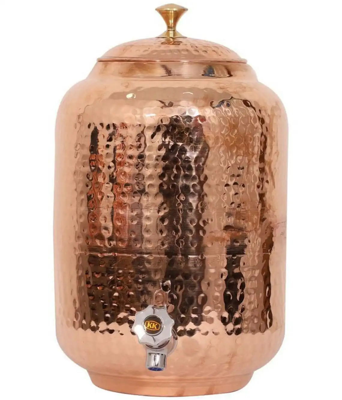 Copper Master 5 Litre Hammered Copper Water Dispenser Matkapot Container Pot With Pure Copper 1946