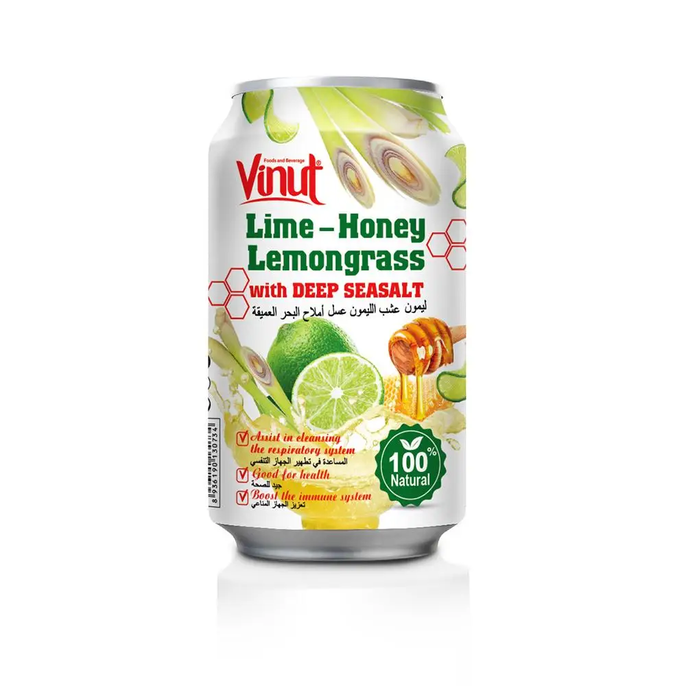 330ml Vinut Lime Honey Lemongrass With Deep Seasalt Lime Juice Lemon