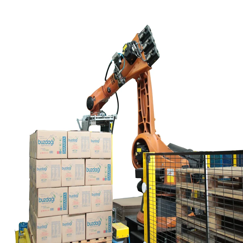 Fully Automatic Robotic Carton Box Palletizing Machine System ...