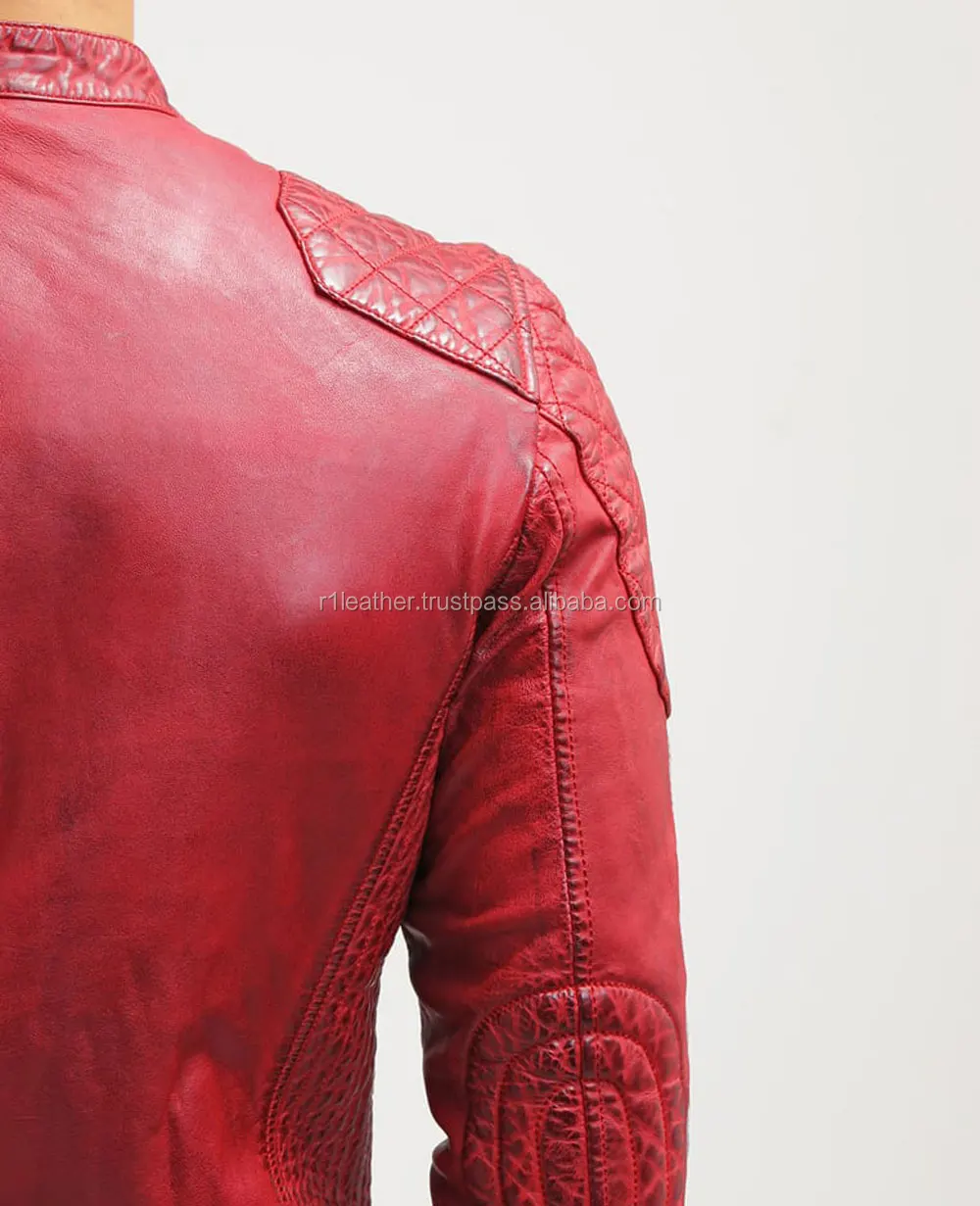 Jaket Kulit Pu Tampan Pria,Gaya Baru Populer Warna Merah - Buy Terjemahan Hubungi Supplier Meninggalkan Pesan Gaya Baru Yang Populer Varsity Jaket Asli Kulit Lengan Pabrik,Desain Motor Kulit Domba Kulit Jaket Pria,Kulit