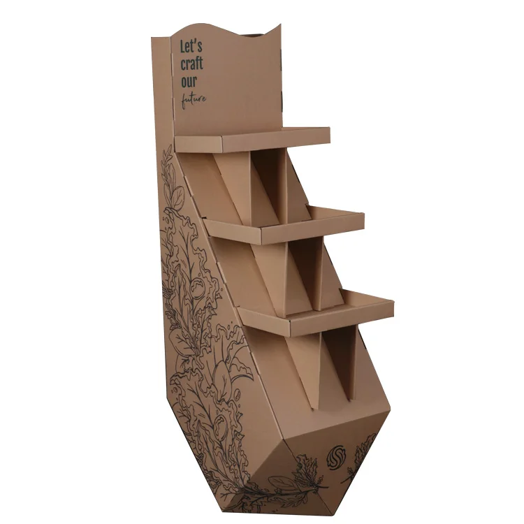 纸箱子定做瓦楞纸板产品展示架的餐具