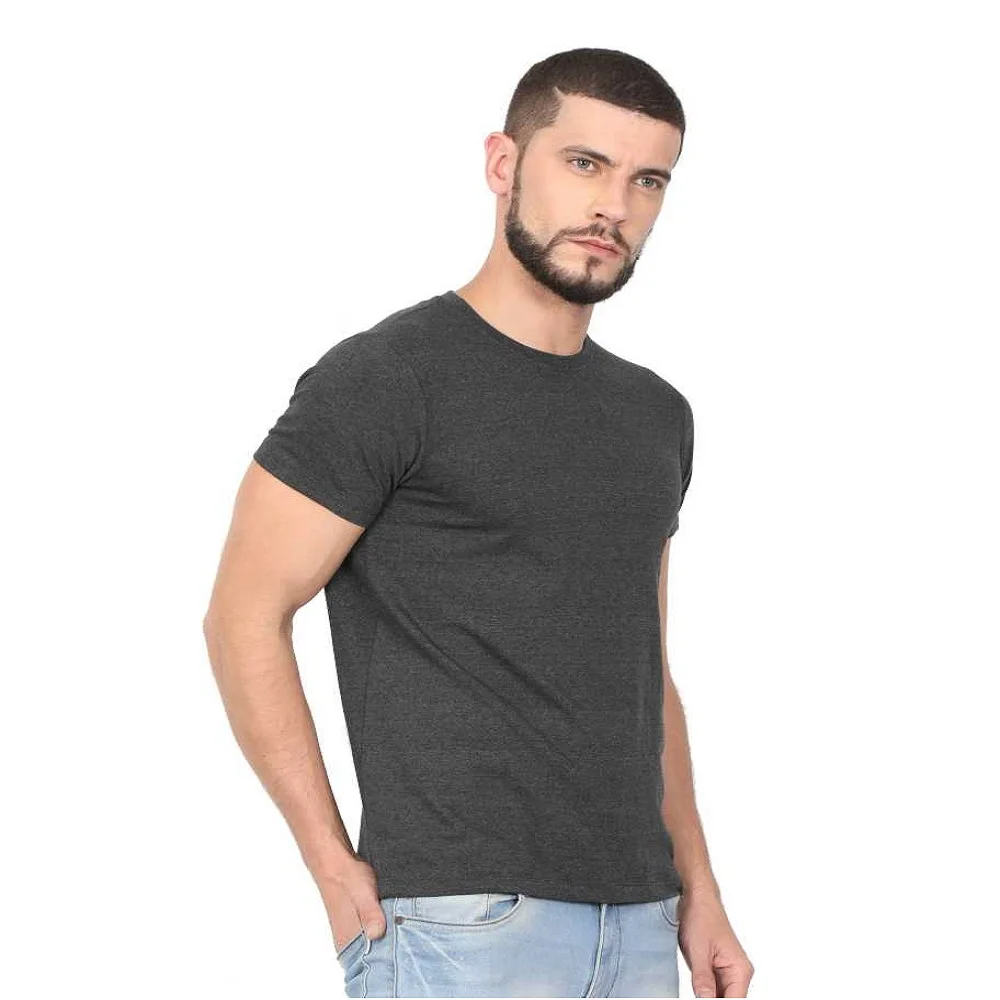 Wholesale Price Plain Dyed Cotton Men's Tshirt Custom Made Casual Wear