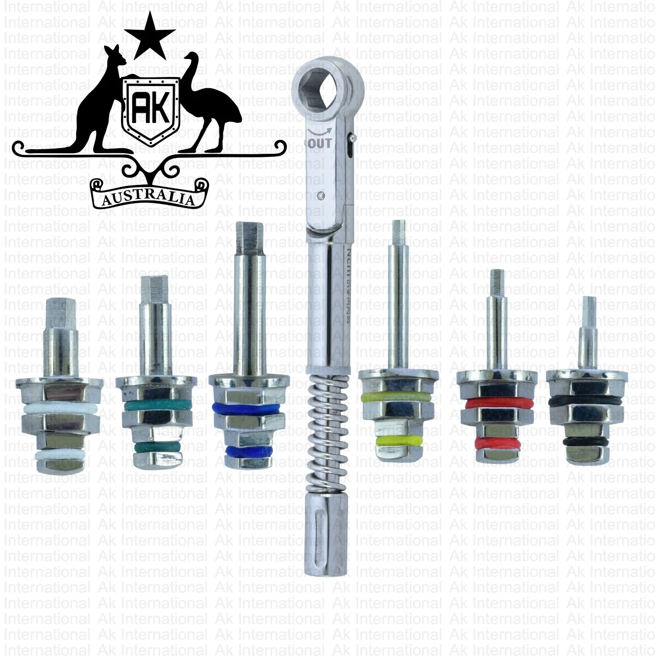 Universal Dental Implant Torque Wrench 1050 Ncm With Hex Driver 1.25