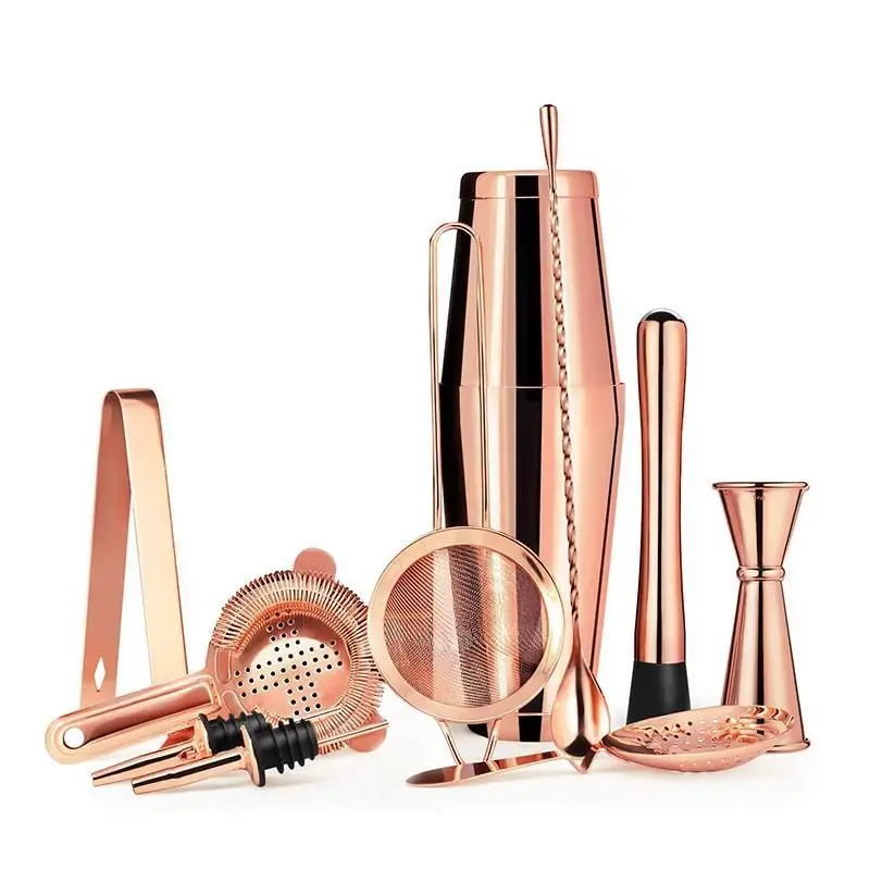 Copper Barware Collection Made By Food Safe Stainless Steel By Ksn