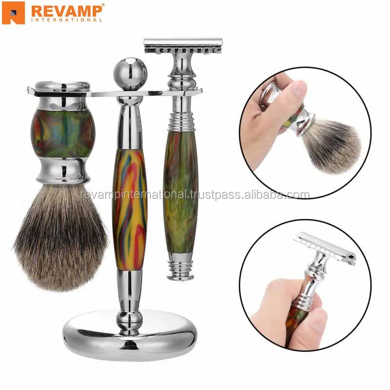 Men Shaving Set Safety Double Edge Manual Shaving Razor Beard Grooming