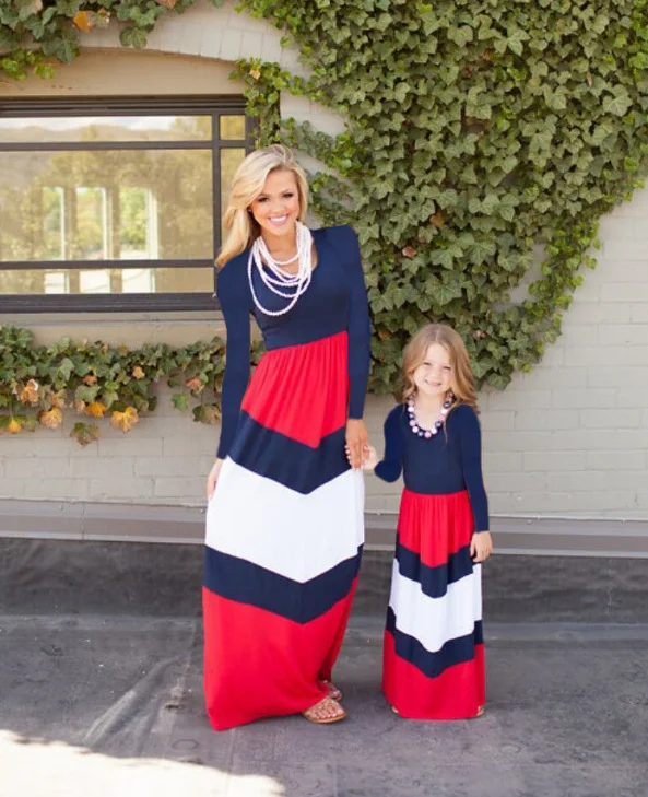 Best Price family clothes set long sleeve matching outfits for mother and daughter