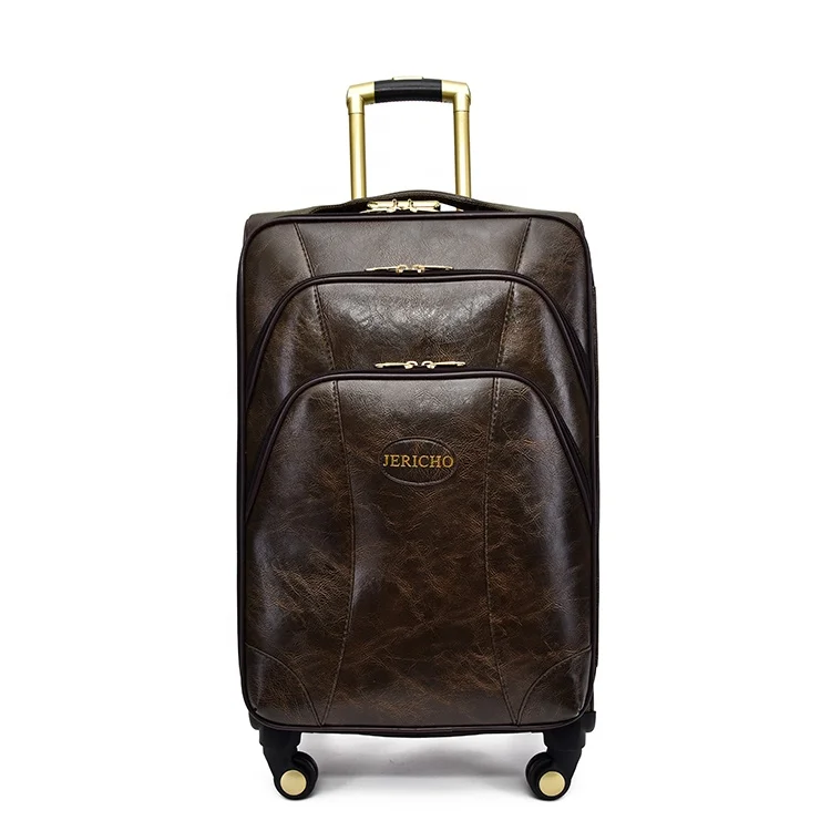 leather cabin bags with wheels