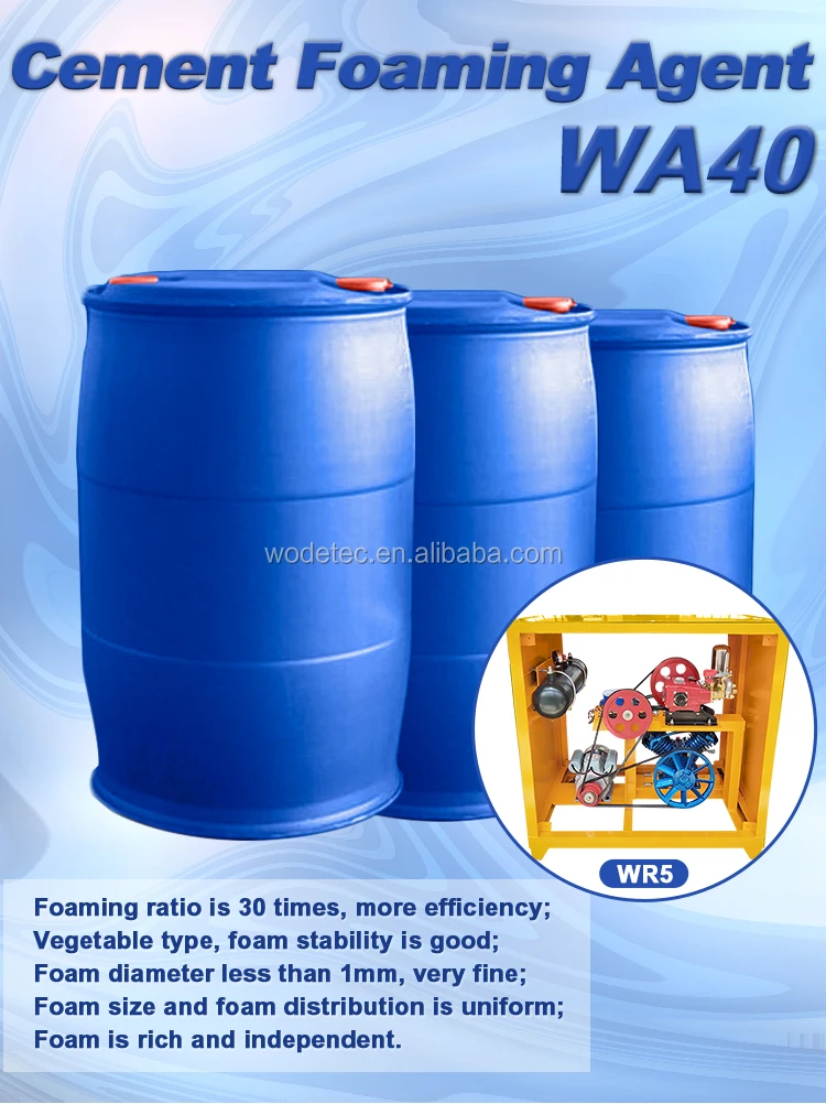 Concrete Foam Agent Wa40 Fluid Concrete Cement Foam Agent Chemical For