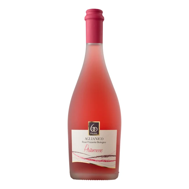 Organic Italian Aglianico Sparkling Rose Wine Puglia Igt 750ml - Buy ...