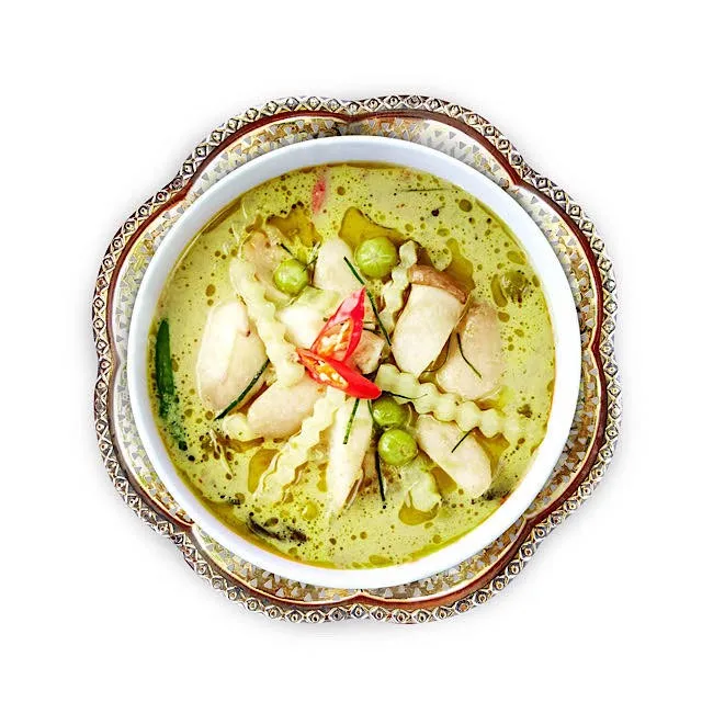 Thaigreen Chicken Curry Instant Halal Food From Thai Recipe With Taste Of Real Coconut Milk And Chicken Chunk Buy Can Food Curry Instant Soup Product On Alibaba Com