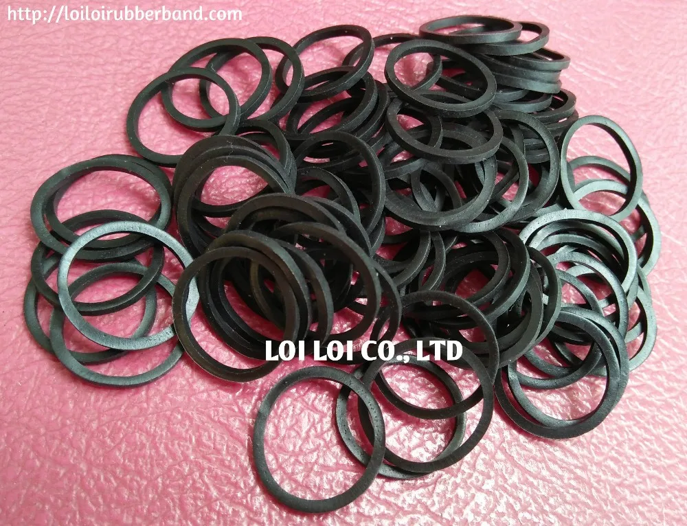 Vietnam 100% Natural Rubber Band Black Color Thick Band High Quality ...