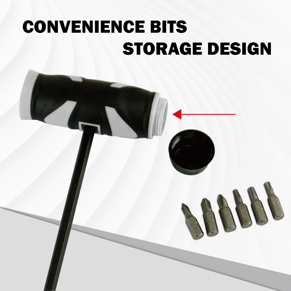 7 Pcs Interchangeable T Handle Screwdriver Set Double Drywall