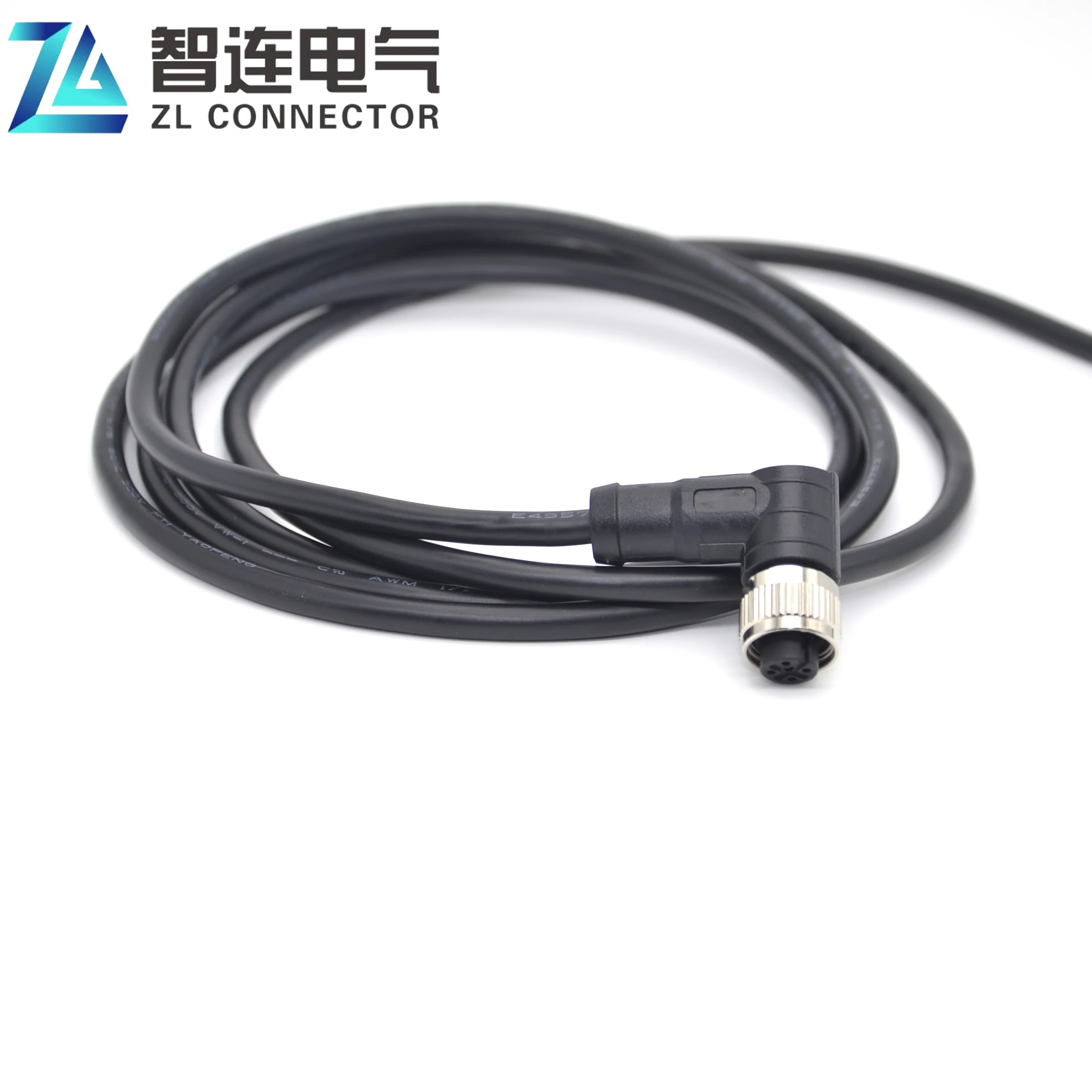 M12 female sensor cable connector 2 3 4 5 6 8 12pin connector