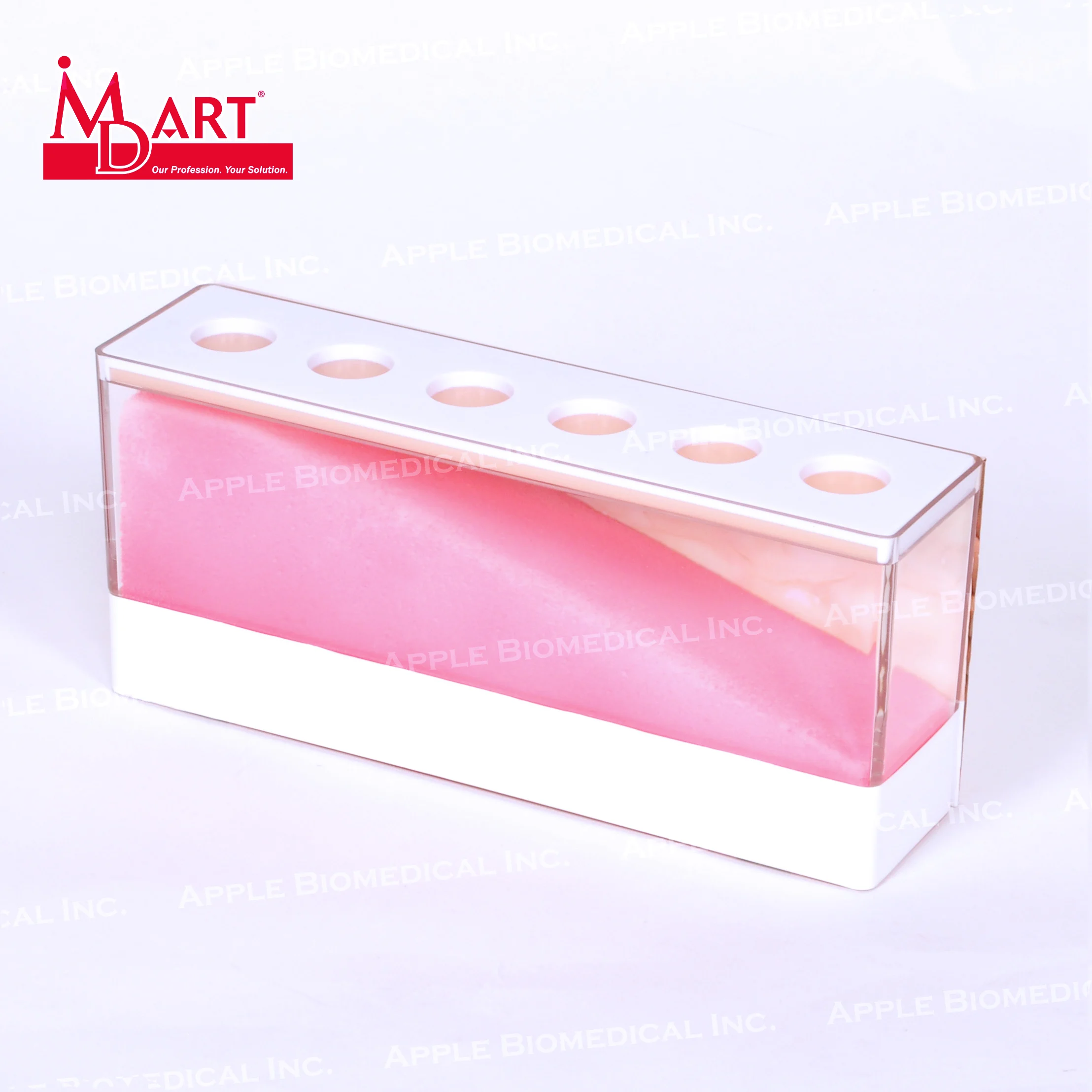 
Human skin injection simulator with multiple thickness body fat and layers 