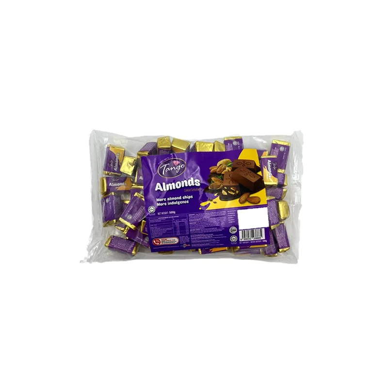 Malaysia Chocolate Wholesaler Tango Chunkies Large Packaging Chocolate With Almond Choco Chips (500g)