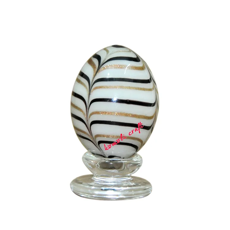 decorative glass eggs