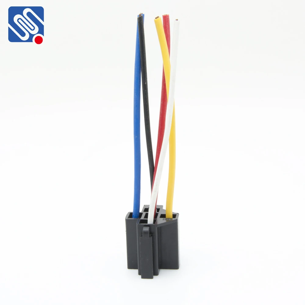 Meishuo MAH 12 Volt 60 Amp Automotive Smart Car Relay Set 12V to 14VDC 5Pin Changeover with Socket