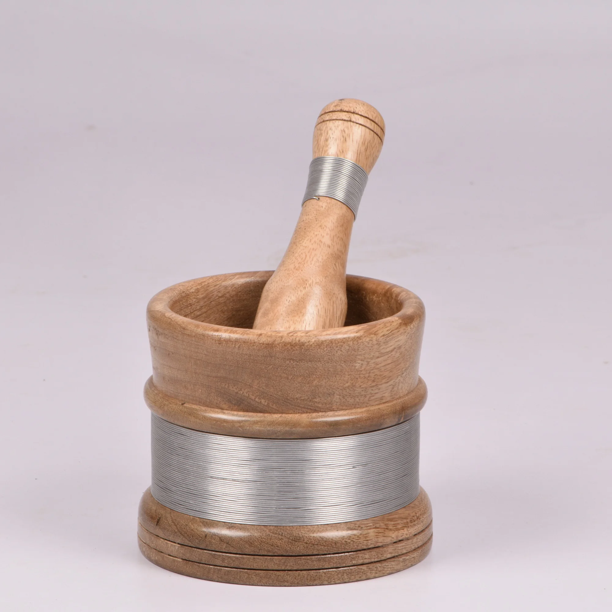 Manufacture Of Wooden Mortar And Pestle Pestle Grinding Bowl Set