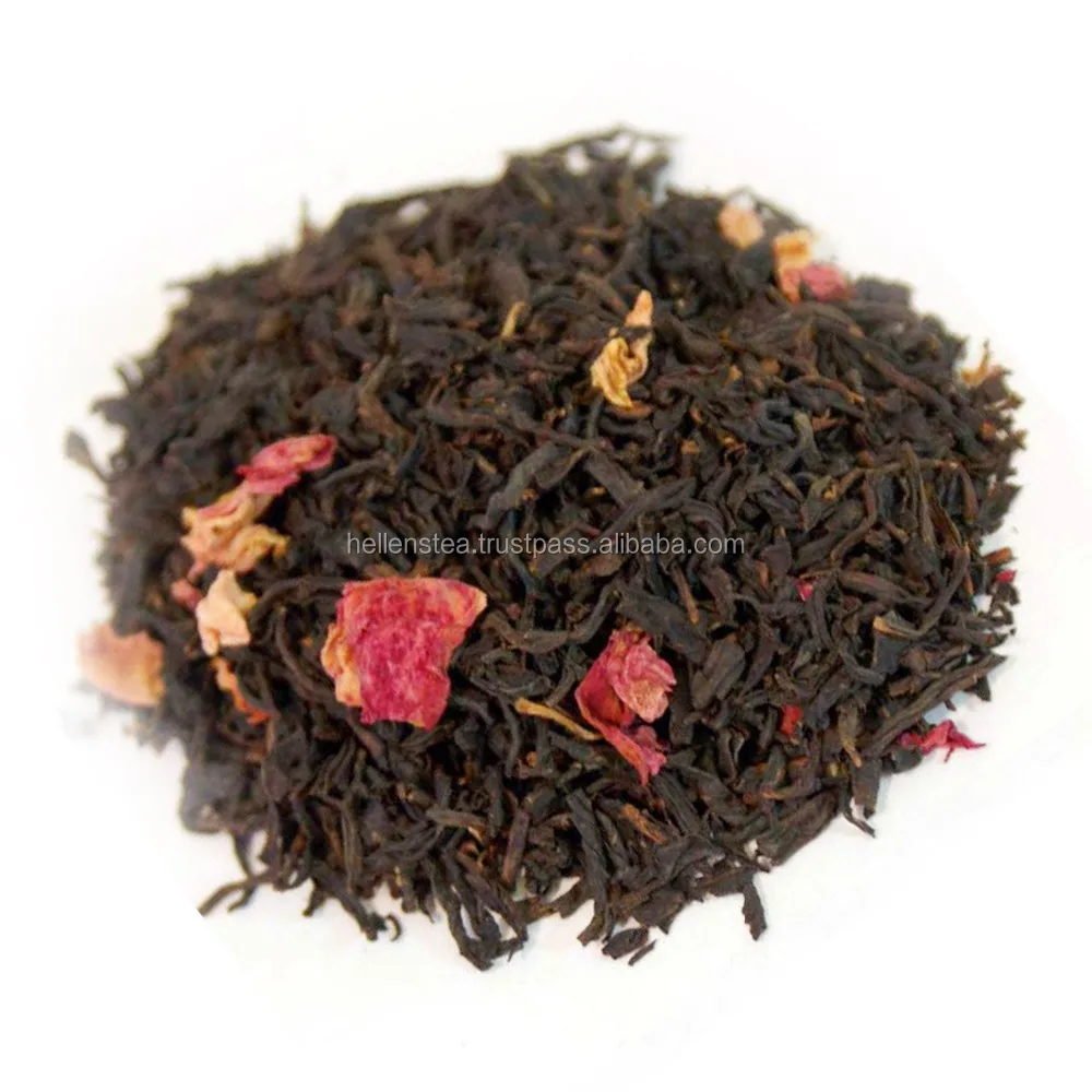 Rose Petal Black Tea,Loose Leaf Red Rose Teas Black Tea 100 Natural