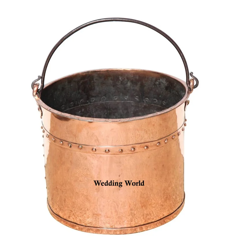 Galvanized Ash Bucket With Lid Black Powder Coated Handmade Coal Bucket Classic Stylish Simple