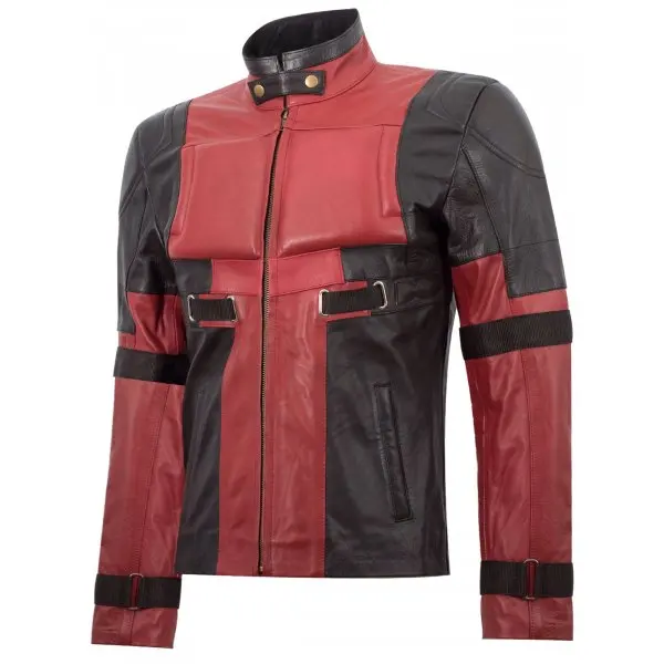 
Fine Quality Dead pool Leather Motorcycle Jacket 
