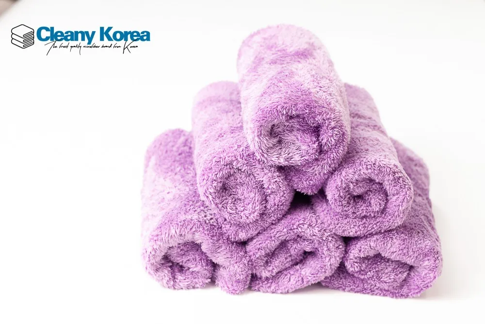 Korean Microfiber Edgeless Coral Fleece Boa Car Towel Wholesale Oem