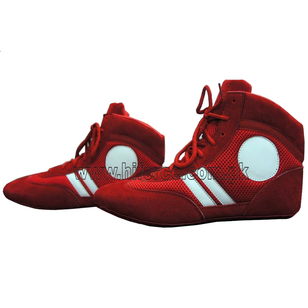 High Quality Suede Leather Russian Sambo Shoes Grappling Wrestling